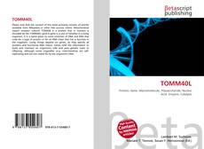 Capa do livro de TOMM40L 