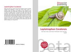 Capa do livro de Leptotrophon Coralensis 