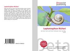 Couverture de Leptotrophon Richeri