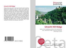 Bookcover of Utrecht Hill Ridge