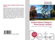 Historic Places Listings in Pinal County, Arizona kitap kapağı