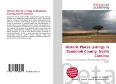 Couverture de Historic Places Listings in Randolph County, North Carolina