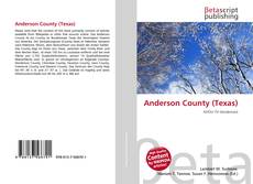 Buchcover von Anderson County (Texas)