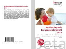 Bookcover of Beachvolleyball-Europameisterschaft 2010