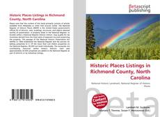 Capa do livro de Historic Places Listings in Richmond County, North Carolina 