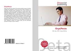 Buchcover von Oryx/Pecos