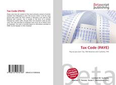 Copertina di Tax Code (PAYE)