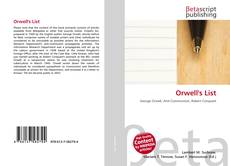 Portada del libro de Orwell's List