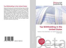 Portada del libro de Tax Withholding in the United States