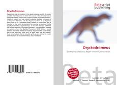 Portada del libro de Oryctodromeus
