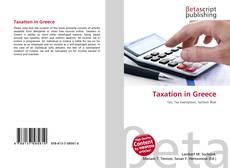 Portada del libro de Taxation in Greece