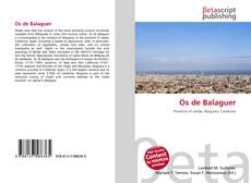Couverture de Os de Balaguer