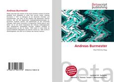 Portada del libro de Andreas Burmester