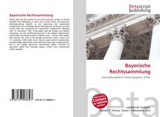 Обложка Bayerische Rechtssammlung