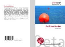 Buchcover von Andreas Decker