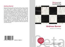 Buchcover von Andreas Barner