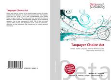 Buchcover von Taxpayer Choice Act