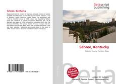 Capa do livro de Sebree, Kentucky 
