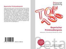 Capa do livro de Bayerischer Printmedienpreis 