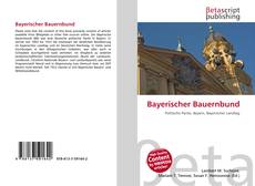 Buchcover von Bayerischer Bauernbund