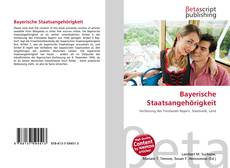 Bayerische Staatsangehörigkeit kitap kapağı