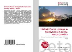 Couverture de Historic Places Listings in Transylvania County, North Carolina
