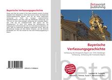 Capa do livro de Bayerische Verfassungsgeschichte 
