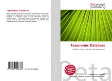 Copertina di Taxonomic Database