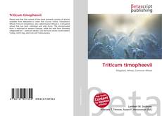 Triticum timopheevii kitap kapağı
