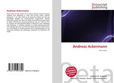 Portada del libro de Andreas Ackermann
