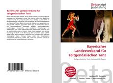 Bookcover of Bayerischer Landesverband für zeitgenössischen Tanz