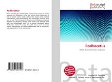 Capa do livro de Rodhocetus 