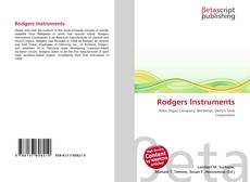 Capa do livro de Rodgers Instruments 