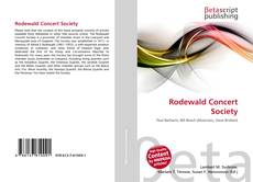Portada del libro de Rodewald Concert Society
