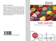 Capa do livro de Taylor, Lang & Co 