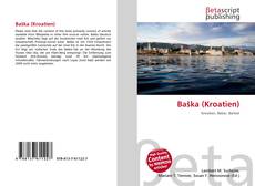Capa do livro de Baška (Kroatien) 