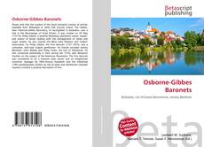 Osborne-Gibbes Baronets kitap kapağı