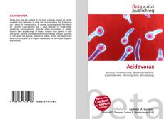 Acidovorax kitap kapağı