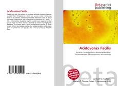 Acidovorax Facilis kitap kapağı