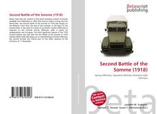 Buchcover von Second Battle of the Somme (1918)