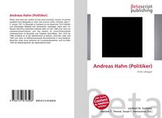 Andreas Hahn (Politiker) kitap kapağı