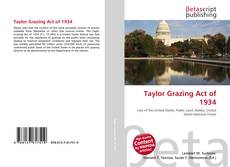 Taylor Grazing Act of 1934 kitap kapağı