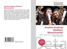 Ursuline Academy (Dedham, Massachusetts) kitap kapağı
