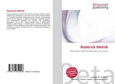Portada del libro de Roderick Melnik