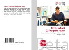 Taylor School (Davenport, Iowa)的封面