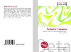 Portada del libro de Roderick Finlayson
