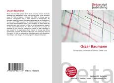 Capa do livro de Oscar Baumann 