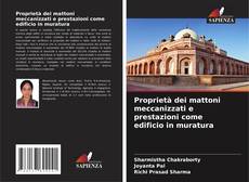 Proprietà dei mattoni meccanizzati e prestazioni come edificio in muratura kitap kapağı