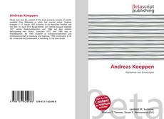 Portada del libro de Andreas Koeppen
