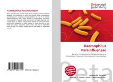 Buchcover von Haemophilus Parainfluenzae